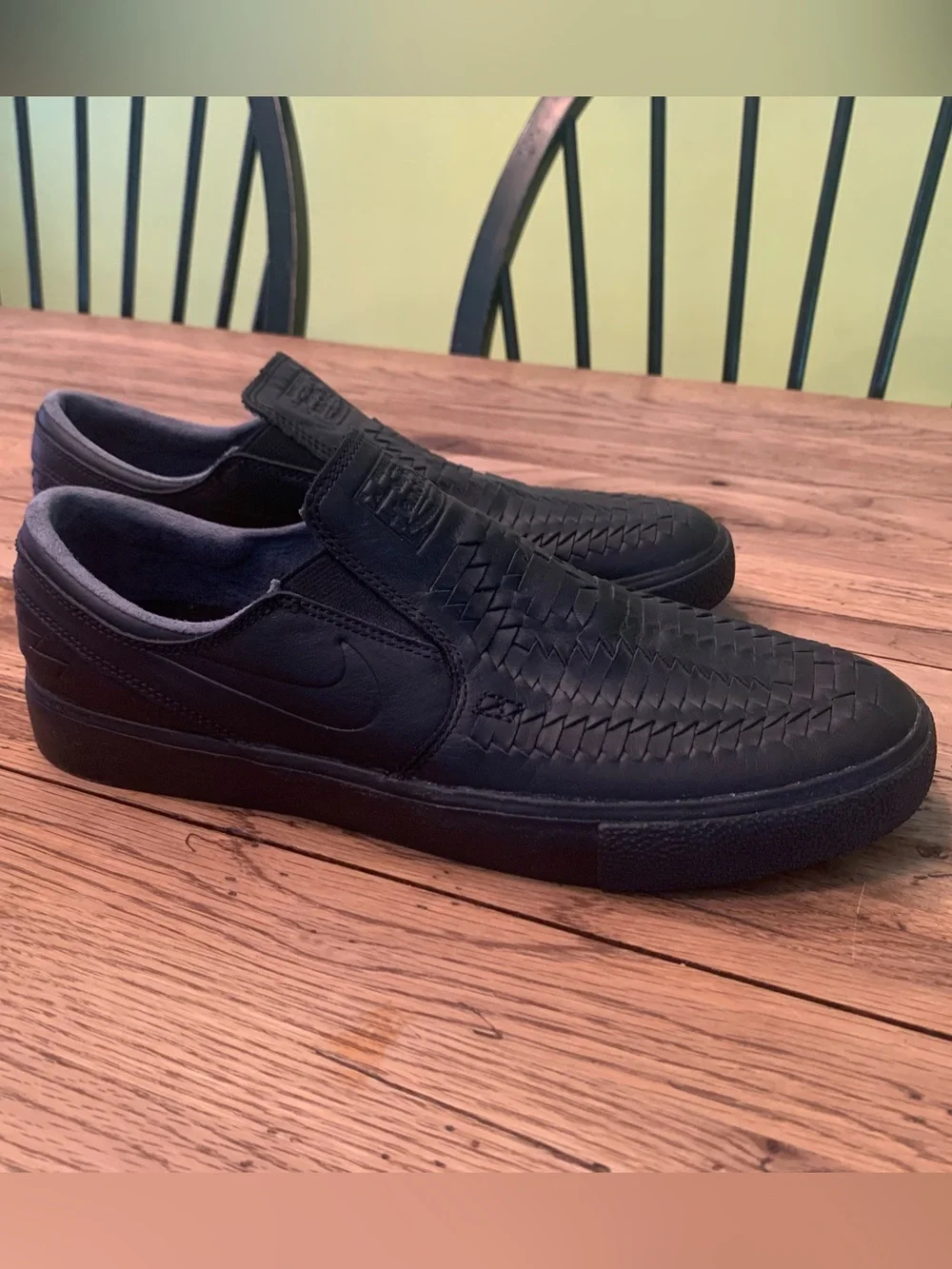 Nike SB Zoom Air Stefan Janowski Slip-On RM Crafted Woven Black Nike AR4883-001